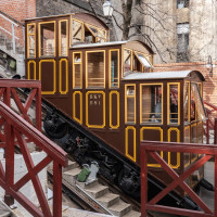 Standseilbahn Budavári Sikló, März 2025