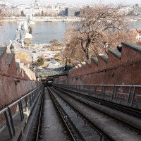 Standseilbahn Budavári Sikló, März 2025