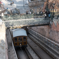 Standseilbahn Budavári Sikló, März 2025
