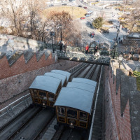 Standseilbahn Budavári Sikló, März 2025