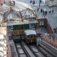 Standseilbahn Budavári Sikló, März 2025