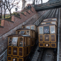 Standseilbahn Budavári Sikló, März 2025