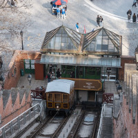 Standseilbahn Budavári Sikló, März 2025