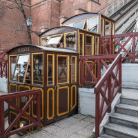 Standseilbahn Budavári Sikló, März 2025