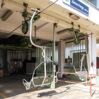 Bergstation der Sesselbahn Zugliget-János hegy, März 2025