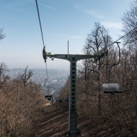 Sesselbahn Zugliget-János hegy, März 2025