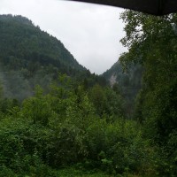 Ehemalige Strecke der Luftseilbahn Im Bodenwald, Juli 2008