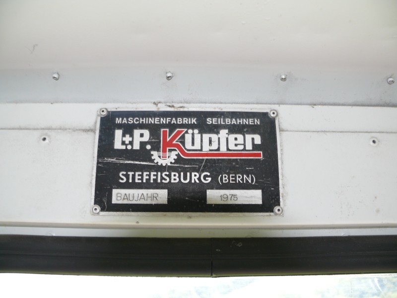 Luftseilbahn Kohlplatz-Brüsti, Juli 2008