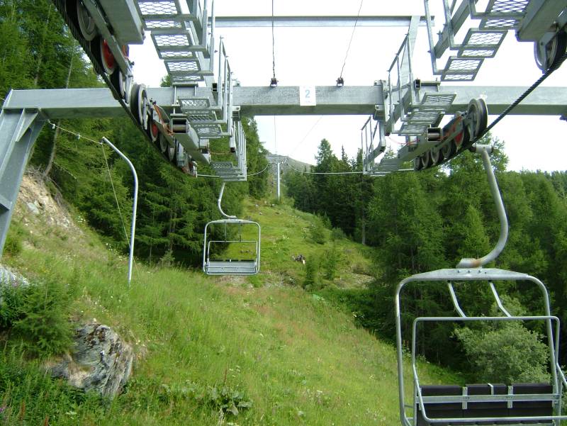Sesselbahn Chandolin-Le Rotsé, Juli 2005
