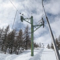 Schlepplift Fontanesses, März 2008