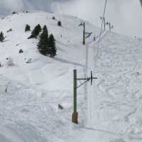 Schlepplift Fontanesses, März 2008