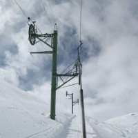 Schlepplift Fontanesses, März 2008