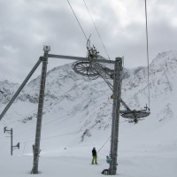 Kurve Schlepplift Mont Dolin, März 2008