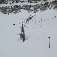 Bergstation Schlepplift Mont Dolin, März 2008