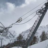 Bergstation Schlepplift La Tsa, März 2008