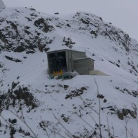 Bergstation der Luftseilbahn Arolla-Les Follisses, März 2008