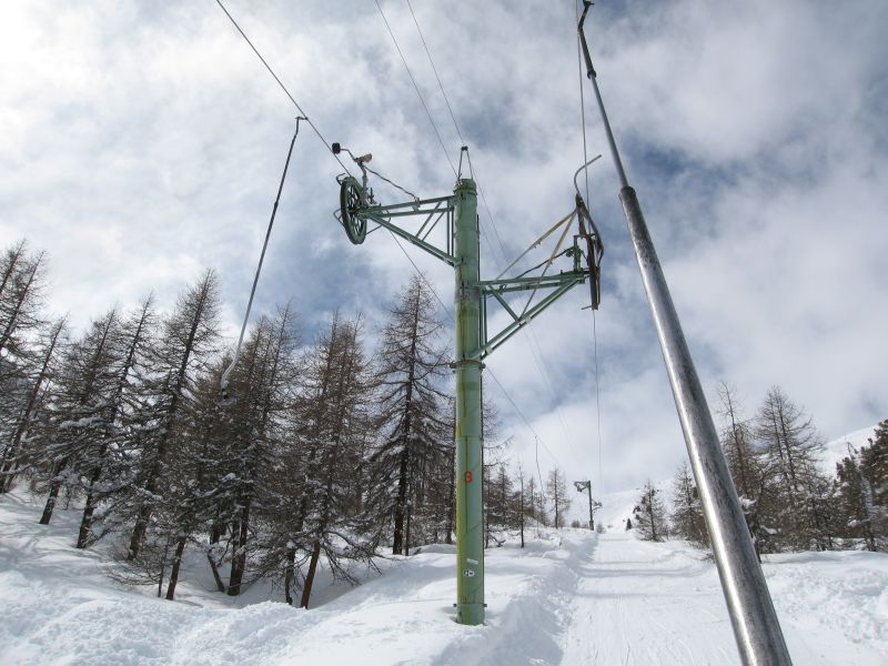 Schlepplift Fontanesses, März 2008