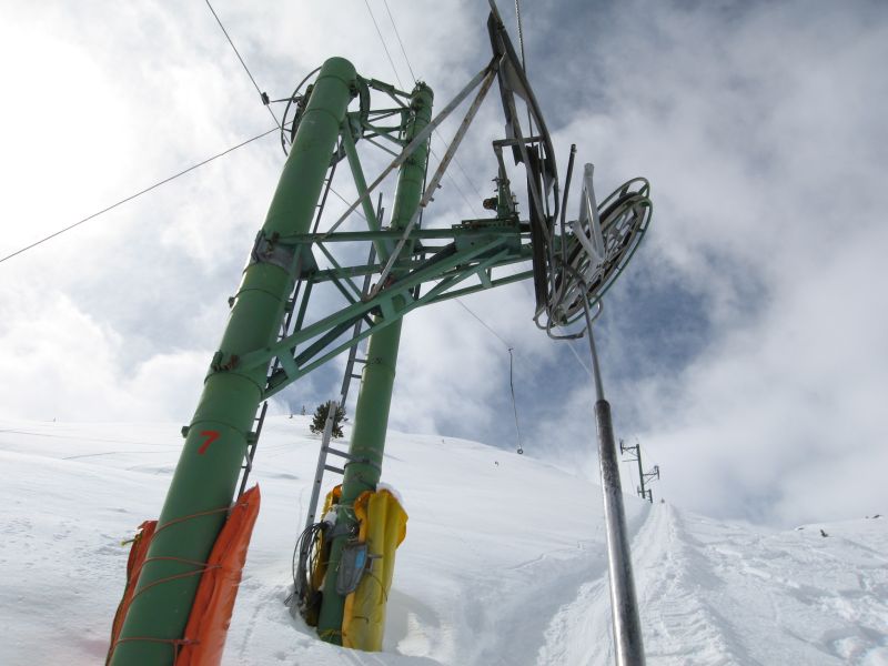 Schlepplift Fontanesses, März 2008