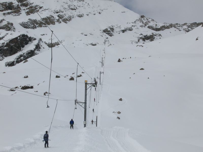 Skilift im Skigebiet Arolla