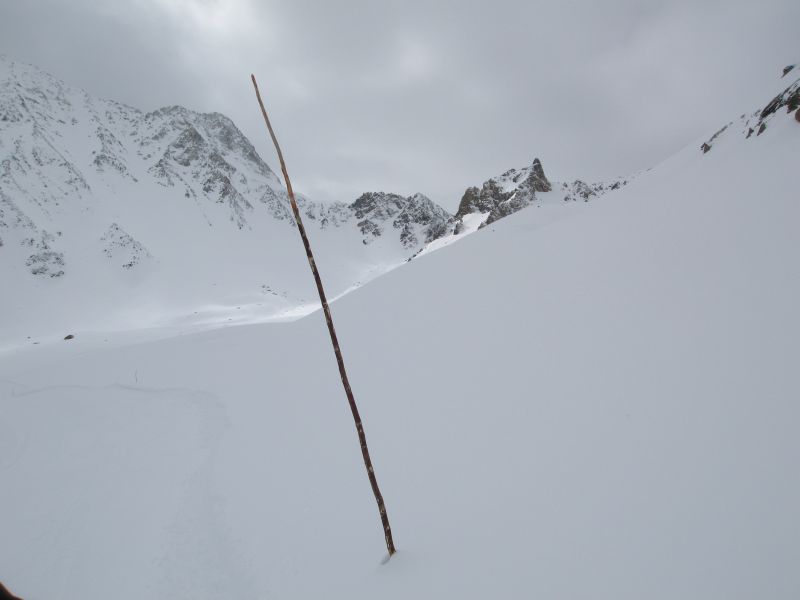 Die rustikale Pistenmarkierung ist nur ein Teil, der diesem Gebiet einen absoluten Kultstatus verleit, März 2008