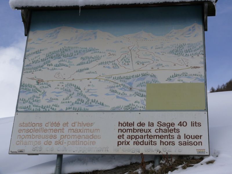 Ein alter Pistenplan von La Forclaz, März 2008