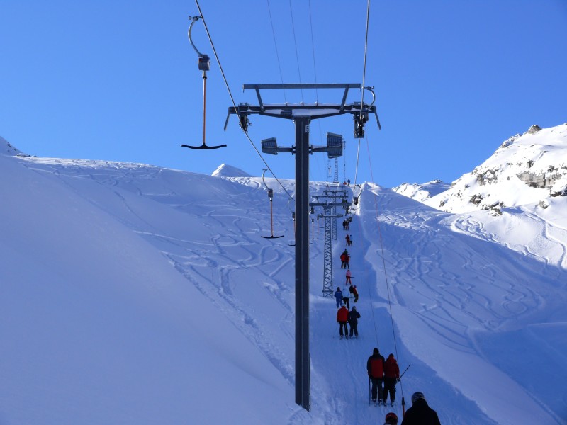 Die letzte von fünf Vierkantstützen, Januar 2009