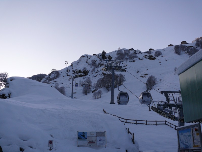 Kabinenbahn Vals-Gadenstatt, Januar 2009