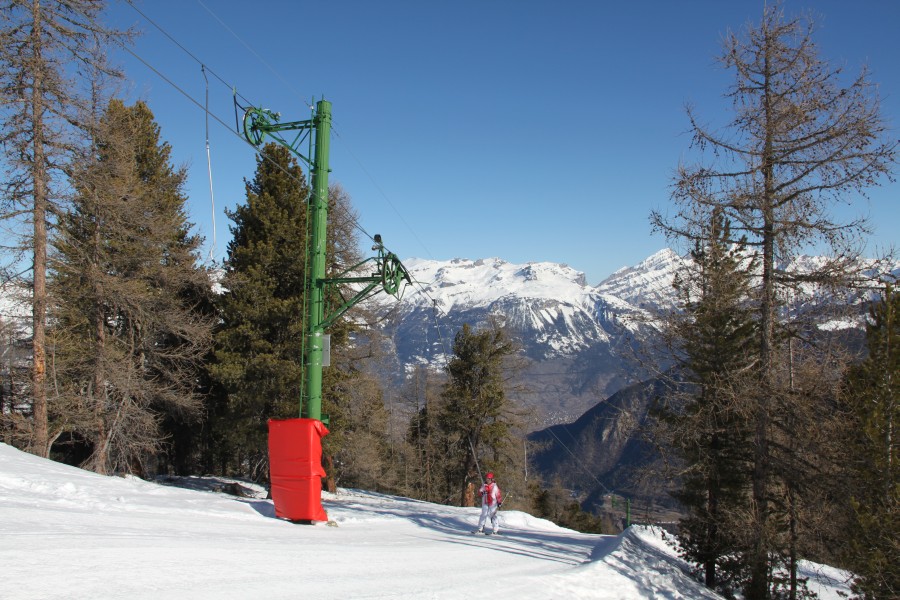 Schlepplift Tracuit, März 2012