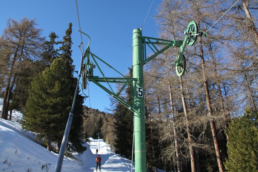 Schlepplift Tracuit, März 2012