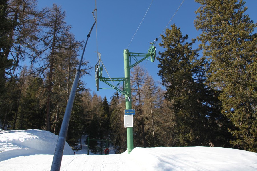 Schlepplift Tracuit, März 2012