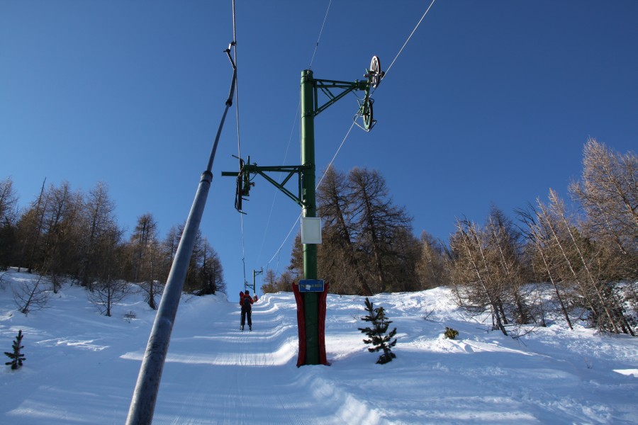 Schlepplift Tracuit, März 2012