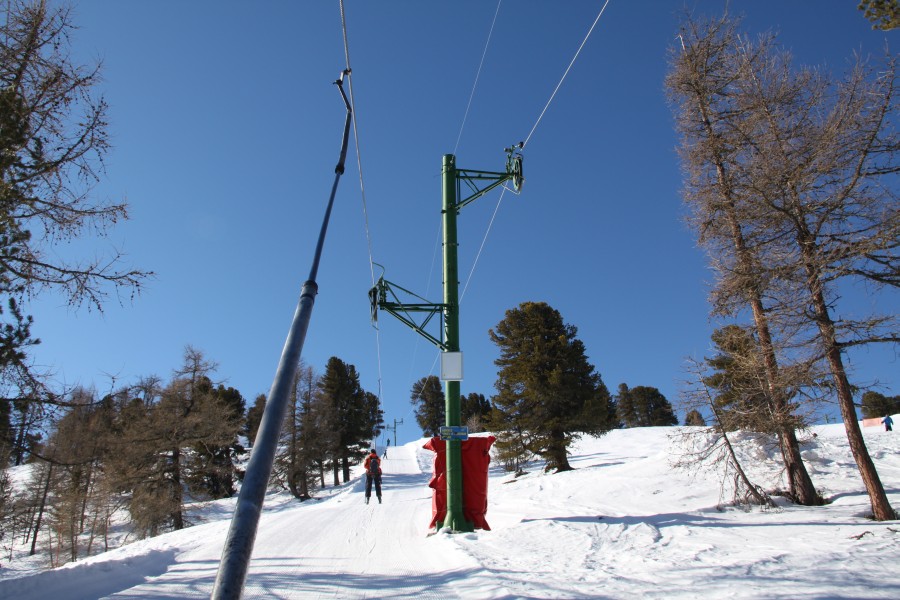 Schlepplift Tracuit, März 2012