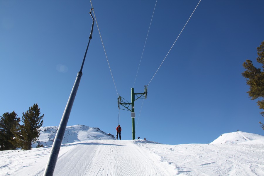 Schlepplift Tracuit, März 2012