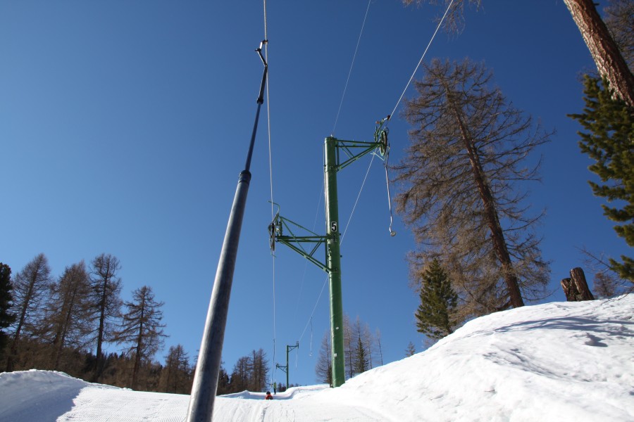 Schlepplift Siegeroulaz-Crêt du Midi, März 2012