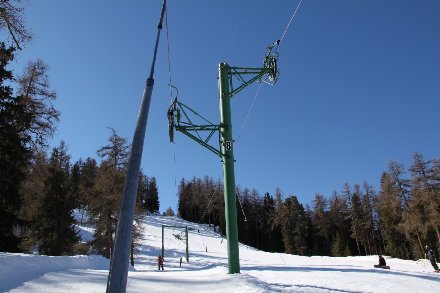 Schlepplift Siegeroulaz-Crêt du Midi, März 2012