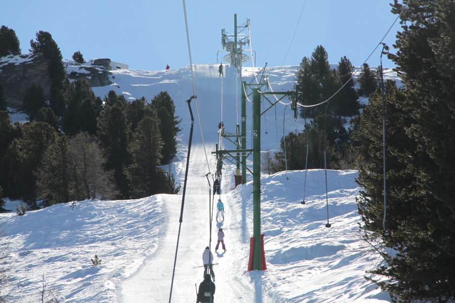 Schlepplift Siegeroulaz-Crêt du Midi, März 2012
