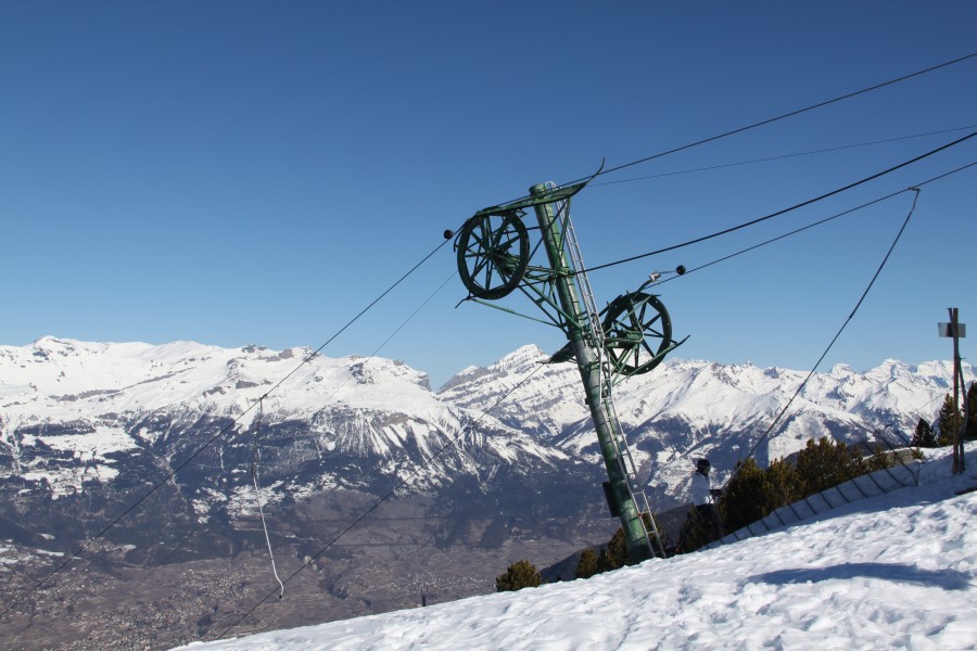 Schlepplift Siegeroulaz-Crêt du Midi, März 2012