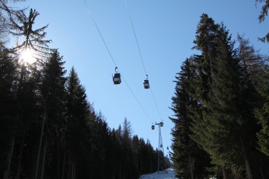 Kabinenbahn Vercorin-Siegeroulaz, März 2012
