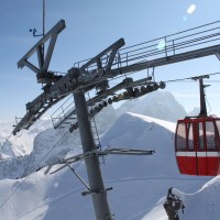 Luftseilbahn Les Gouilles-La Videmanette, März 2010