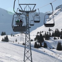 Sesselbahn Rubloz, März 2010