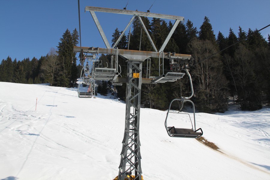 Sesselbahn Chalberhöni-Vordereggli, März 2010