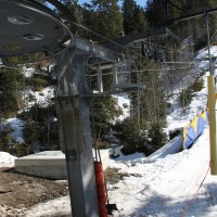 Der Schlepplift Gryonne-Sodoleuvre stellt die Verbindung von Villars nach Gryon dar, März 2011
