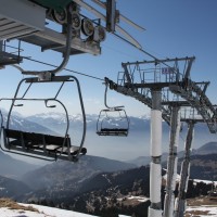 Bergstation der Sesselbahn Sodoleuvre-La Croix des Chaux, März 2011