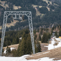 Schlepplift Les Fracherets-Les Chaux, März 2024