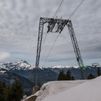 Schlepplift Les Fracherets-Les Chaux, März 2024