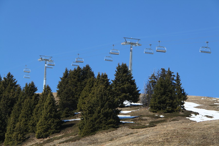 Sesselbahn Col de Bretaye-Roc d'Orsay, März 2011