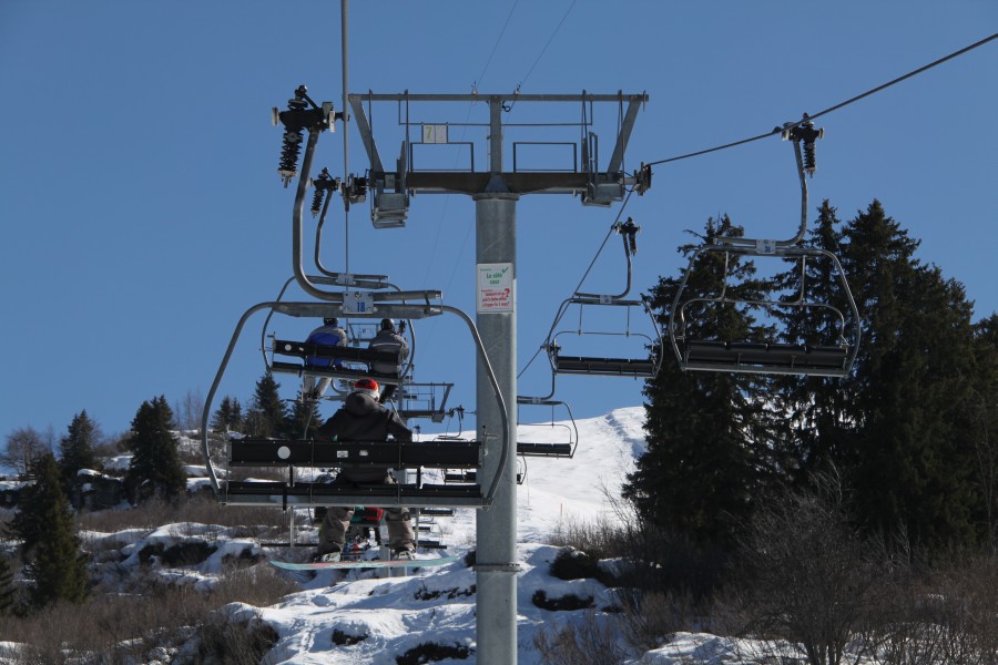 Sesselbahn Lac Noir-Chaux Ronde, März 2011