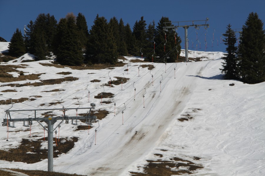 Doppelskilift Chaux Ronde, März 2011