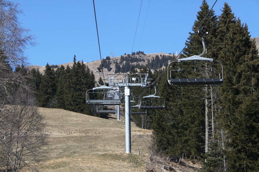 Sesselbahn La Rasse-Chaux Ronde, März 2011