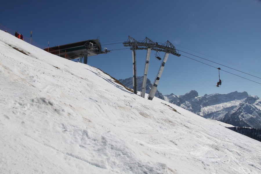 Sesselbahn Sodoleuvre-La Croix des Chaux, März 2011